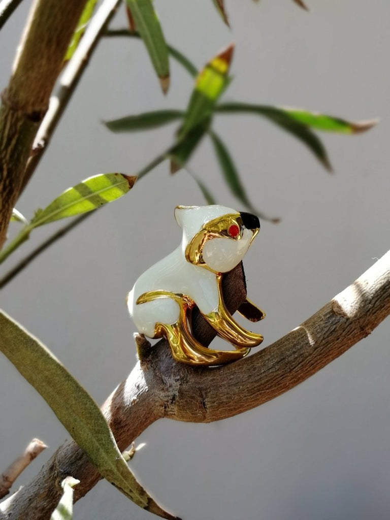 AnimazulEleonora VariniEleonora Varini - Beige Koala Ring