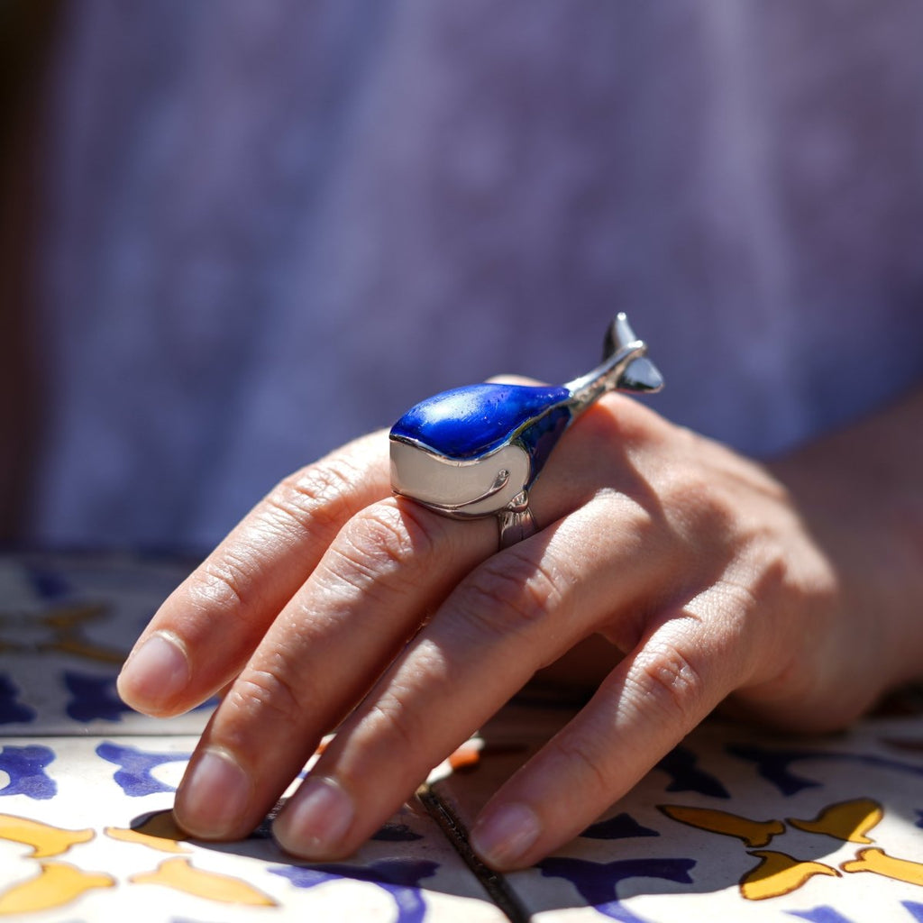 AnimazulEleonora VariniEleonora Varini - Blue Whale Ring