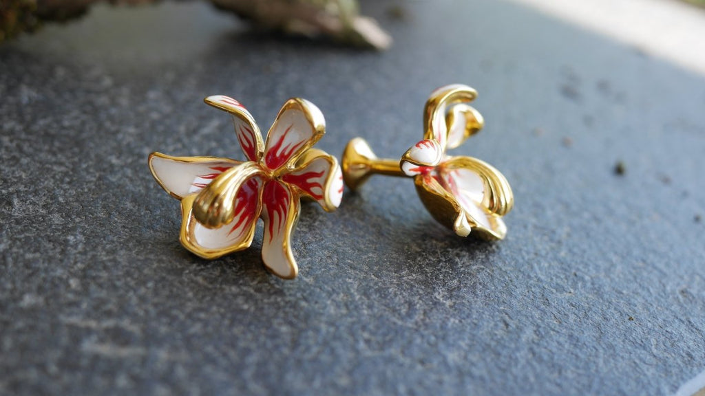 AnimazulEleonora VariniEleonora Varini - Orchid Cufflinks