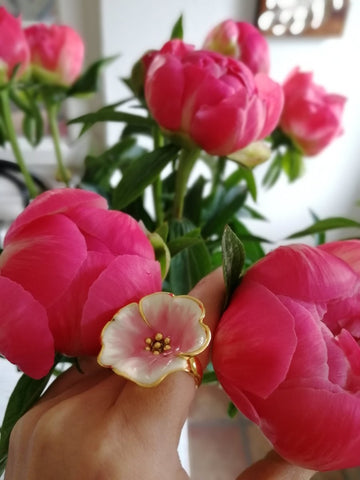 AnimazulEleonora VariniEleonora Varini - Pink Poppy Ring