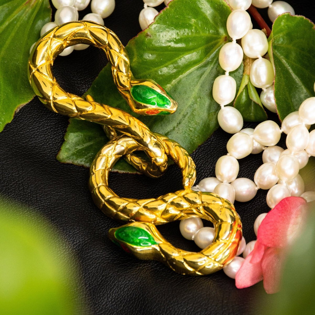 AnimazulEleonora VariniEleonora Varini - Snake Necklace with Pearls