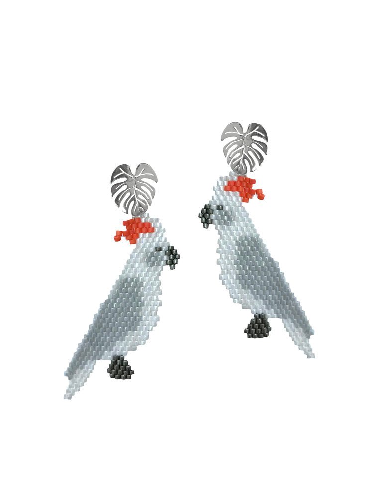 AnimazulJetlagmodeJetlagmode - Cacatua Earrings