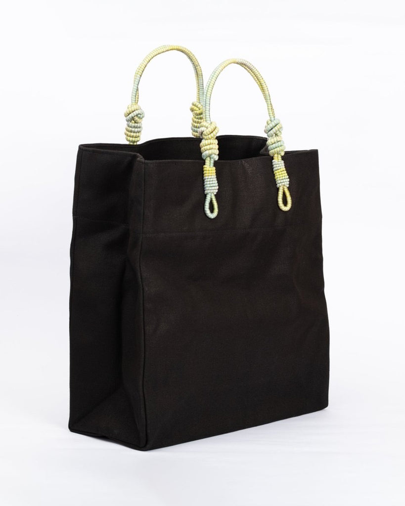 AnimazulSequence CollectionSequence Collection - 2 Knot Handle Large Market Tote - Green