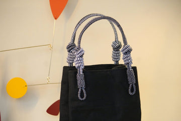 AnimazulSequence CollectionSequence Collection - 2 Knot Handle Market Tote - Black & White